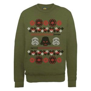Star Wars Christmas Empire Sweatshirt - Military Green