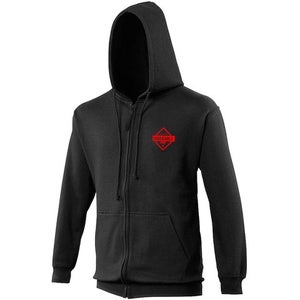 Football Manager Unbeatable Men's Zipped Hooded Sweatshirt - Black