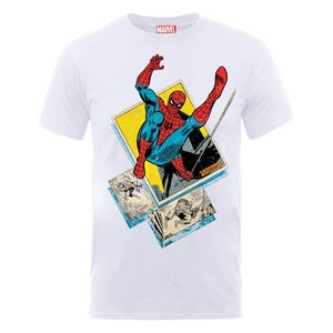 Marvel Spider-Man Block Men's T-Shirt - White