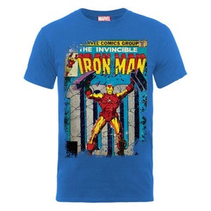 Marvel Iron Man Cover Men's T-Shirt - Blue