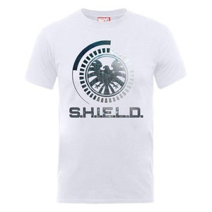 Marvel Avengers Assemble Shield Badge  Men's T-Shirt - White