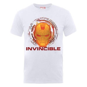 Marvel Avengers Assemble Iron Man Invincible Men's T-Shirt - White