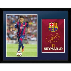 Barcelona Neymar 14/15 - 16 x 12 Framed Photgraphic