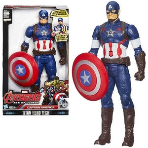 Marvel Avengers Age of Ultron Titan Hero Tech Interactive Electronic Captain America Action Figure
