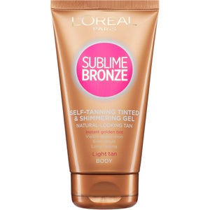 L'Oréal Paris Sublime Bronze Instant Tinted And Shimmering Self Tanning Gel - Fair (150ml)