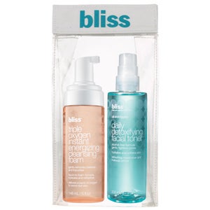 bliss Basic ‘Skin’-Stinct Triple Oxygen Cleanser and Toner Duo (Worth £45.00)