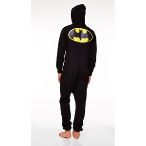 DC Comic Men's Batman Adult Onesie Black