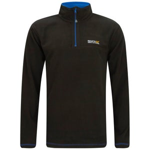 Regatta Men's Thom 1/4 Zip 170 Series Anti Pill Fleece Top - Black