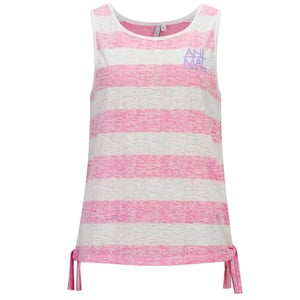 Animal Women's Carmyn Stripe Side Tie Vest - Pastel Pink