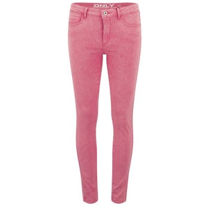 ONLY Women's Royal Skinny Acid Wash Jeans - Sugar Coral