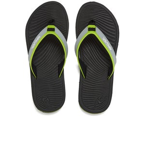 Rip Curl Men's The Ten Gabriel Medina Signature Pro Flip Flops - Black/Lime