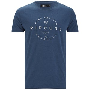 Rip Curl Men's Zinc Print Slim Fit T-Shirt - Stellar Marl Blue