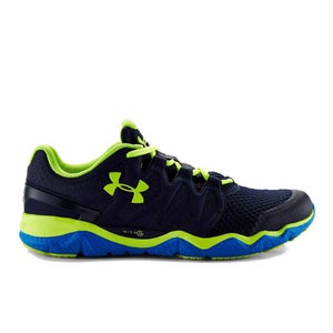 Under Armour Men's Micro G Optimum Running Shoes - Midnight Navy/Blue Jet/High-Vis Yellow