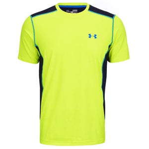 Under Armour Men's Raid Short Sleeve Training T-Shirt - High-Vis Yellow/Midnight Navy