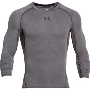 Under Armour Men's Armour HeatGear Long Sleeve Compression Top - Carbon Heather/Black