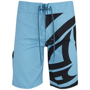 Animal Mens 20 Inch Blawa Fixed Waist Board Shorts - Hawaiian Blue