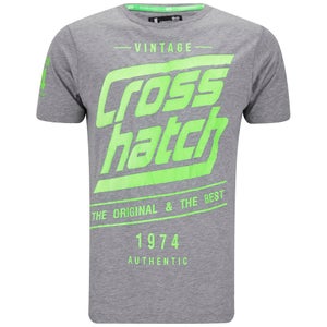 Crosshatch Men's Sceran T-Shirt - Mid Grey Marl