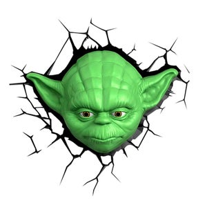Star Wars Yoda 3D Wall Light