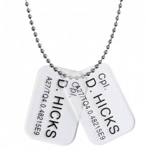 Hollywood Collectibles Aliens Colonial Marine Cpl D. Hicks Dog Tags