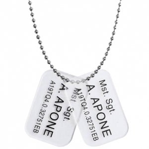 Hollywood Collectibles Aliens Colonial Marine Mst. Sgt. A. Apone Dog Tags