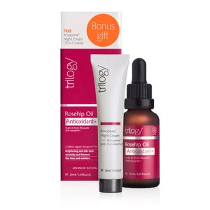 Trilogy Rosehip Oil Antioxidant 30ml and Rosapene Night Cream 30ml Co-Packed