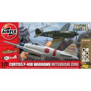 Airfix Curtiss P-40B Warhawk Mitsubishi A6M2b Zero