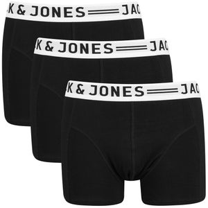 Jack & Jones Men's Sense 3-Pack Boxers - Black