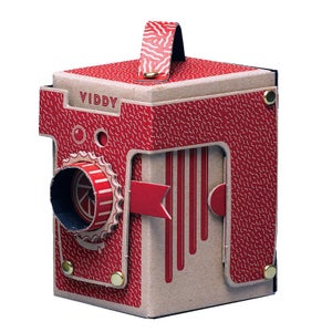 Viddy Pop Up Pinhole Camera Kit - Red