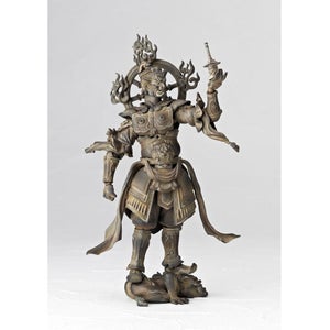 Takeya Takayuki Buddhist Revoltech Takeya No. 001 Tamonten Wooden Action Figure