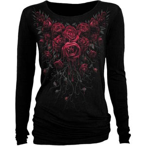 Spiral Women's BLOOD ROSE Baggy Top - Black