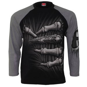 Spiral Men's DEATH GRIP Raglan Long Sleeve T-Shirt - Black