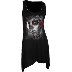 Spiral Women's SUGAR DOLL Goth Bottom Camisole Dress - Black
