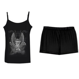 Spiral Women's ENSLAVED ANGEL 4 Piece Gothic Pyjama Set
