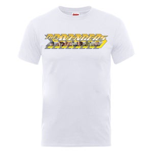 Marvel Avengers Men's Age of Ultron Classic Yellow Logo T-Shirt - White