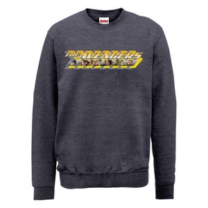 Marvel Avengers Age of Ultron Classic Yellow Logo Sweatshirt - Dark Grey