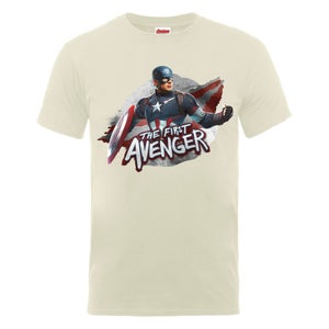 Marvel Avengers Men's Age of Ultron Captain America The First Avenger T-Shirt - Nude