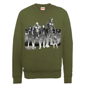 Marvel Guardians of the Galaxy Black and White Team Sweatshirt - Olive