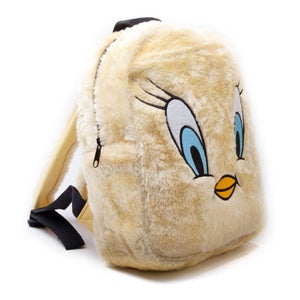 Looney Tunes Furry Tellow Tweety Bird Big Face Mini Backpack