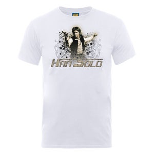 Star Wars Men's Han Solo Stylised T-Shirt - White