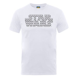 Star Wars Men's Logo Stormtrooper Montage T-Shirt - White