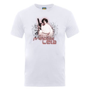Star Wars Men's Princess Leia Stylised T-Shirt - White