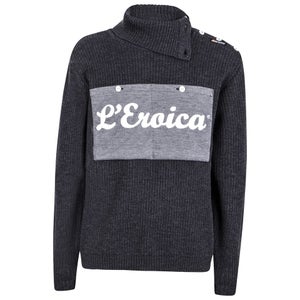 Santini Eroica Ribbed Wool 2015 Heritage Series Sweater - Grey