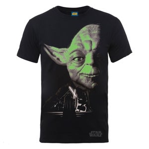 Star Wars Zavvi Exclusive May the 4th be with you Yoda Glow in the Dark Collegiate T-Shirt - Black