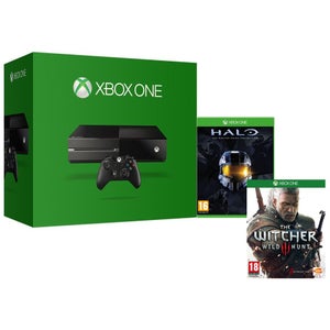 Xbox One Console - Includes Halo: The Master Chief Collection & The Witcher 3