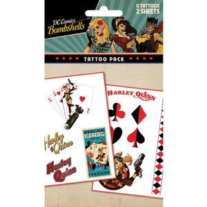 DC Comics Batman Harley Quinn Bombshell - Tattoo Pack