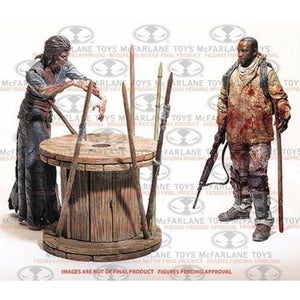McFarlane The Walking Dead Morgan with Impaled Walker and Spike Trap Deluxe Box