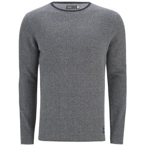 Jack & Jones Men's Core Bobby Crew Neck Knitted Jumper - Navy Blazer
