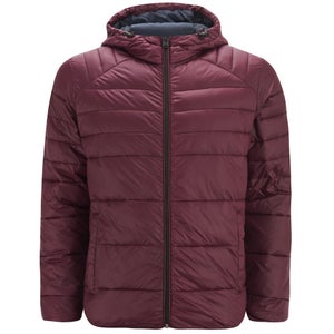 Jack & Jones Men's Core Baron Puffer Jacket - Burgundy
