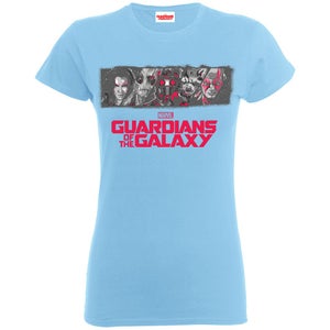 Marvel Women's Guardians of the Galaxy Team Logo T-Shirt - Sky