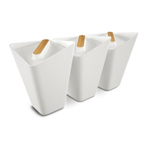 Black+Blum Forminimal Storage Jars (Set of 3) - White